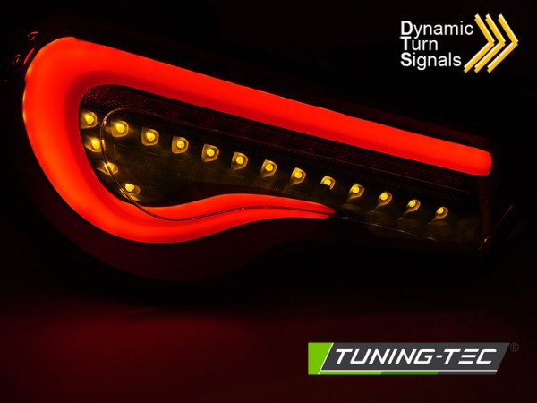 LED Lightbar Rückleuchten für Toyota GT86 Bj. 12-21 Rot/Weiß dynamischer Blinker