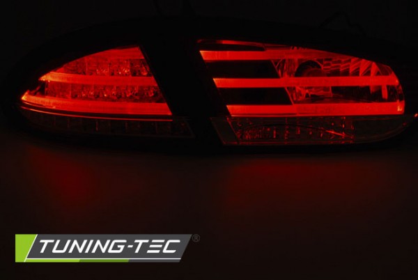 LED Rückleuchten für Seat Leon 1P1 Facelift Bj. 09-12 Rot/Chrom