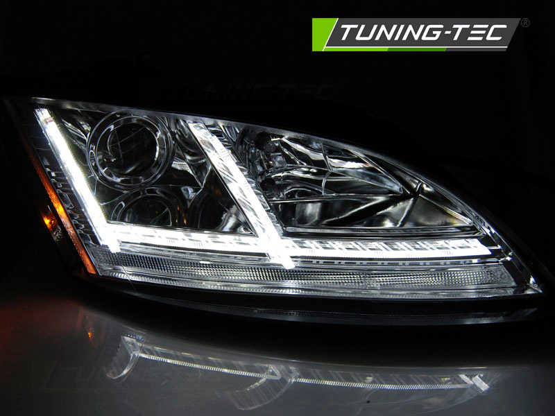 Xenon Scheinwerfer DRL LED Tagfahrlicht für Audi TT 8J Bj. 06-10 Chrom