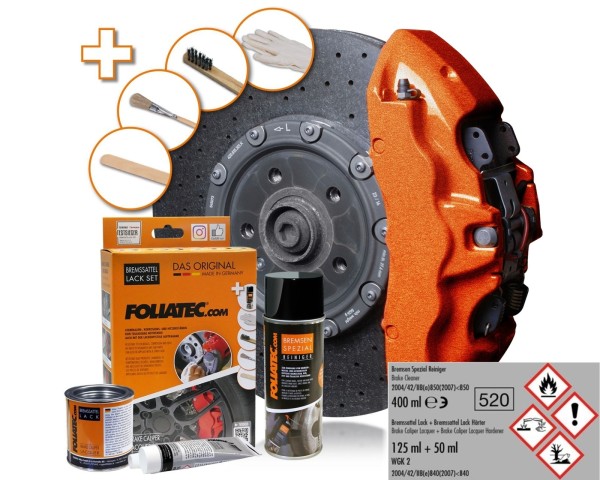 FOLIATEC Bremssattellack Cosmic Orange Bremssattelfarbe Bremssattel 2158