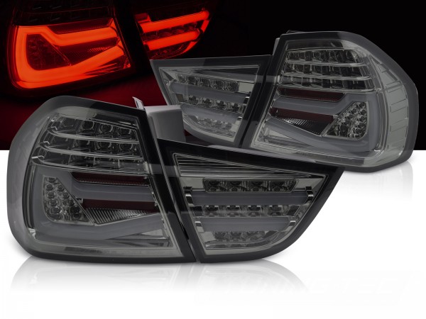 Voll LED Lightbar Rückleuchten für BMW E90 LCI Limo Bj. 08-12 Smoke