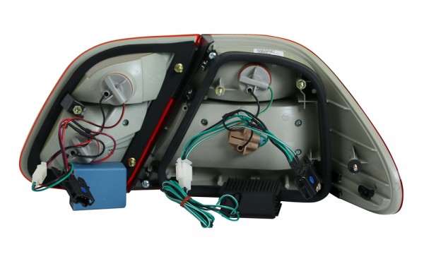 LED Rückleuchten für Mercedes CLK W208 Bj. 97-02 Rot/Smoke