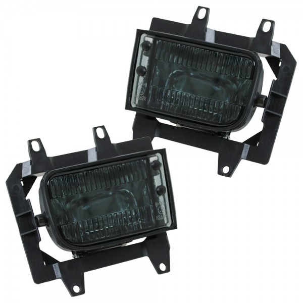 Nebelscheinwerfer Set Smoke + H3 Birnen für BMW E30 Facelift ab 1987