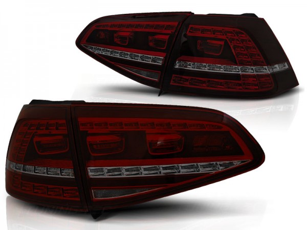 LED Rückleuchten für VW Golf 7 (VII) Limo Bj. 12-17 Rot/Smoke dynamischer Blinker