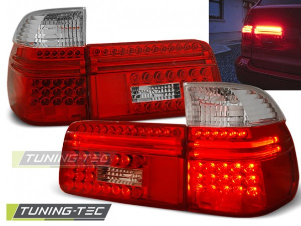 LED Rückleuchten für BMW E39 Touring Bj. 97-04 Rot/Chrom