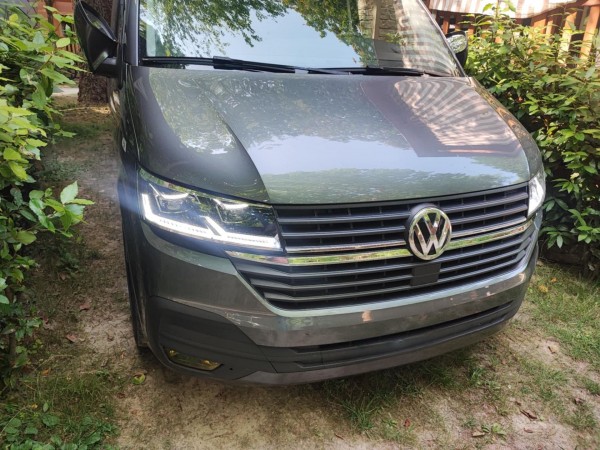 Voll LED Scheinwerfer Tagfahrlicht für VW T6.1 Bj. 19-24 Schwarz mit dynamischem Blinker