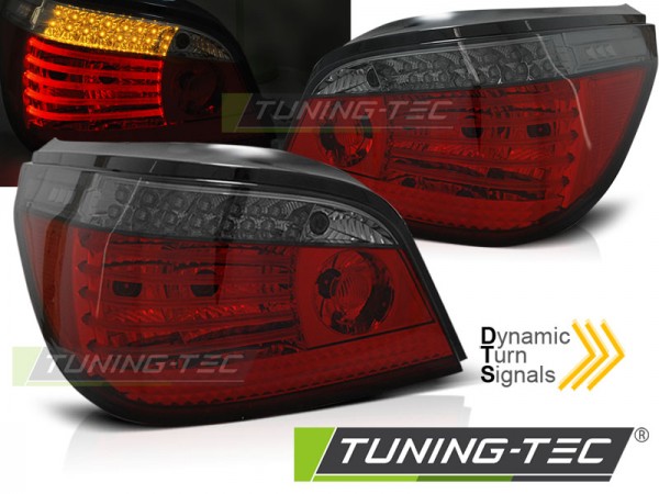 LED Rückleuchten für BMW E60 LCI Limo Bj. 07-10 Rot/Smoke dynamischer Blinker