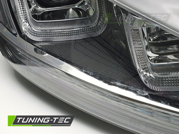 Scheinwerfer DRL LED Tagfahrlicht für VW Golf 7 Bj. 12-16 Schwarz Chrom mit dynamischem Blinker