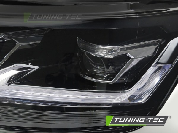 Voll LED Scheinwerfer Tagfahrlicht für VW T6 Bj. 15-19 Schwarz mit LED Blinker