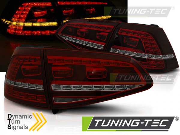 LED Rückleuchten für VW Golf 7 (VII) Limo Bj. 12-17 Rot/Smoke dynamischer Blinker