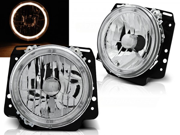 Scheinwerfer Angel Eyes für VW Golf 2 Bj. 83-92 Chrom