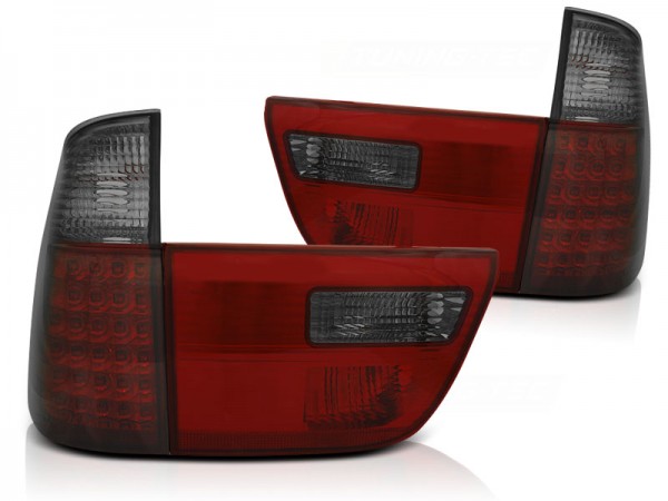 LED Rückleuchten für BMW X5 E53 Bj. 99-06 Rot/Smoke