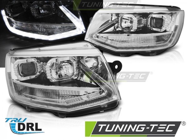 Scheinwerfer DRL LED Tagfahrlicht für VW T6 Bj. 15-19 Chrom