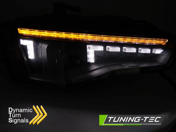 Xenon Scheinwerfer DRL LED Tagfahrlicht für Audi A5 8T 8F Facelift Bj. 11-16 Schwarz