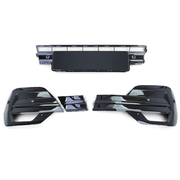 Stoßstange Gitter Blenden Set für VW T6.1 Bj. 19-24 Schwarz Glanz für 6 PDC