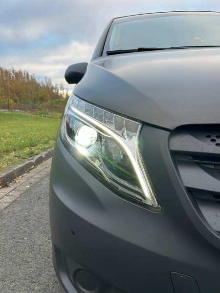 Voll LED Scheinwerfer Tagfahrlicht für Mercedes V-Klasse / Vito W447 Bj. 14-23 Schwarz LED Blinker