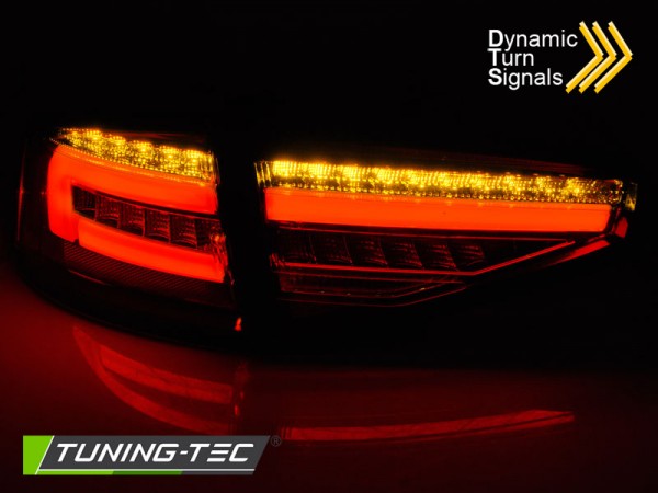 Voll LED Lightbar Rückleuchten für Audi A4 B8 (8K) Bj. 11-15 Schwarz für LED