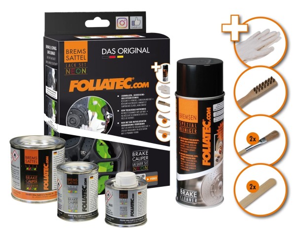 FOLIATEC Bremssattellack Neon Orange Bremssattelfarbe Bremssattel 2183