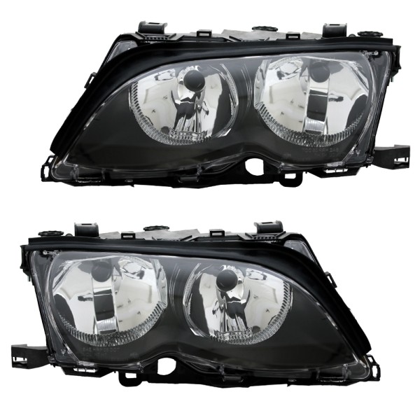 Scheinwerfer Halogen Set für BMW E46 Limo Touring Bj. 01-05 Stellmotor H7