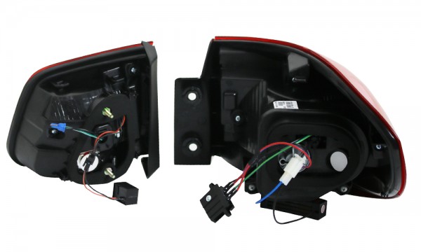 LED Lightbar Rückleuchten Facelift Optik für VW Tiguan 5N Bj. 07-11 Rot/Gelb