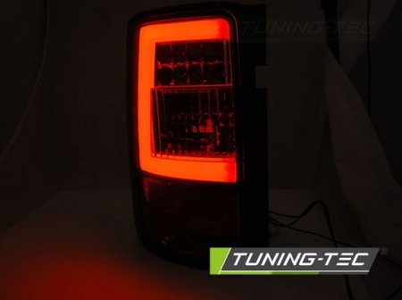 LED Lightbar Rückleuchten für VW Caddy 3 (2K) Bj. 03-14 Rot/Chrom