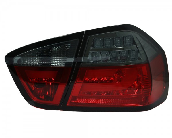 LED Lightbar Rückleuchten für BMW E90 Limo Bj. 05-08 Rot/Smoke