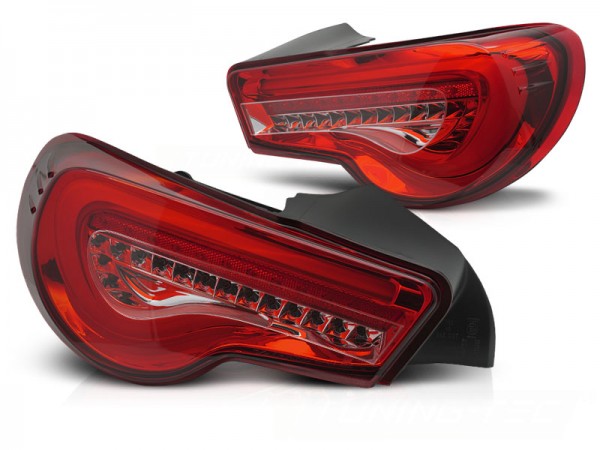 LED Lightbar Rückleuchten für Toyota GT86 Bj. 12-21 Rot dynamischer Blinker