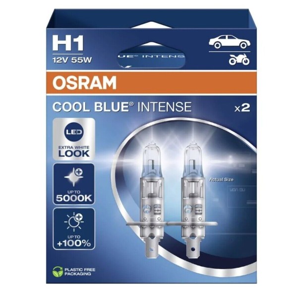 OSRAM H1 COOL BLUE INTENSE 5000K Next Generation 55W 12V Duo Box