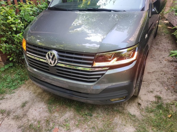 Voll LED Scheinwerfer Tagfahrlicht für VW T6.1 Bj. 19-24 Schwarz mit dynamischem Blinker