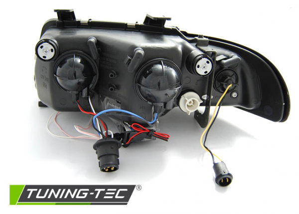 Scheinwerfer CCFL Angel Eyes für Audi A4 B5 Bj. 94-98 Schwarz