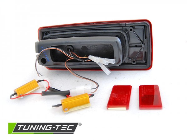 LED Lightbar Rückleuchten für Mercedes G-Klasse W463 Bj. 07-17 Rot/Chrom