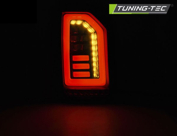 Voll LED Lightbar Rückleuchten für VW T6 Bj. 15-19 Smoke (Heckklappe / Halogen) w.L.
