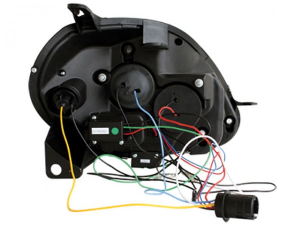 Scheinwerfer LED Tagfahrlicht Optik für Fiat Grande Punto Bj. 05-08 Schwarz