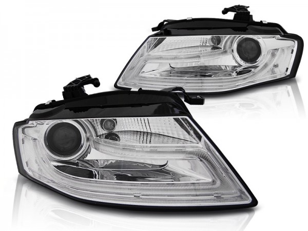 Scheinwerfer DRL LED Tagfahrlicht für Audi A4 B8 8K Bj. 08-11 Chrom LTI