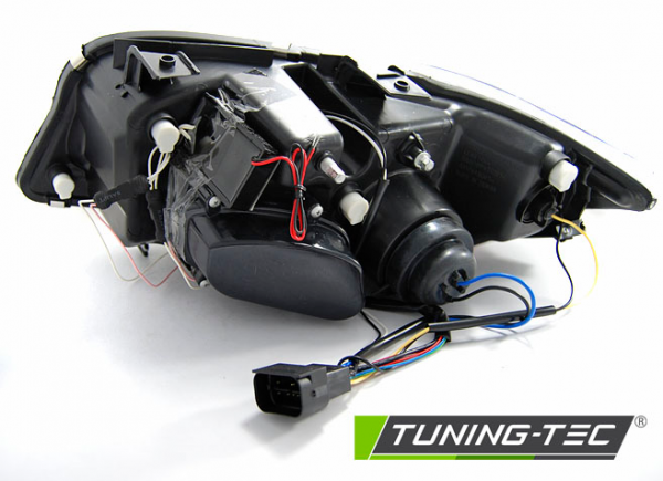 Scheinwerfer CCFL Angel Eyes für BMW 3er E90 E91 Bj. 05-08 Schwarz