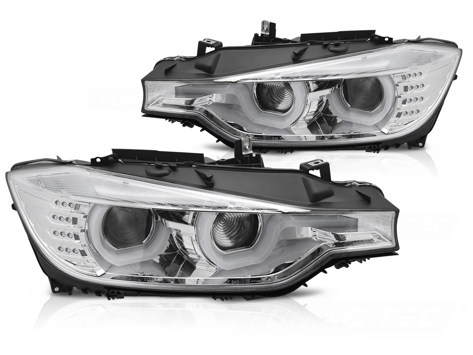 Xenon Scheinwerfer DRL LED Tagfahrlicht für BMW 3er F30 F31 Bj. 11-15 Chrom