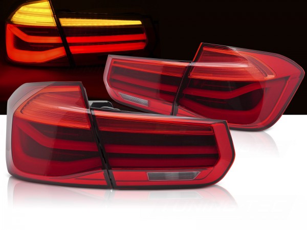 LED Lightbar Rückleuchten für BMW F30 Limo Bj. 11-19 Rot dynamischer Blinker