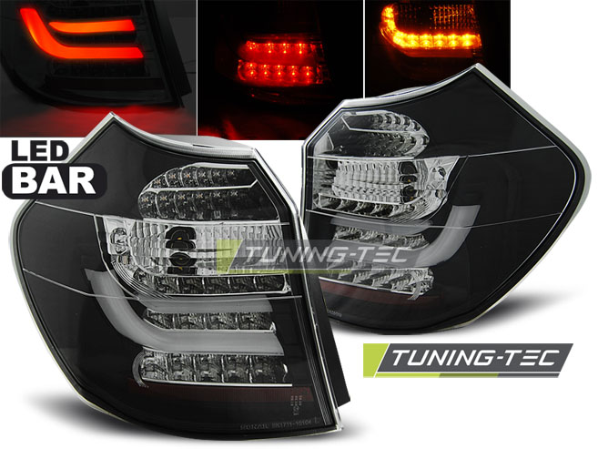 LED Lightbar Rückleuchten für BMW E81/E87 LCI Bj. 07-11 Schwarz