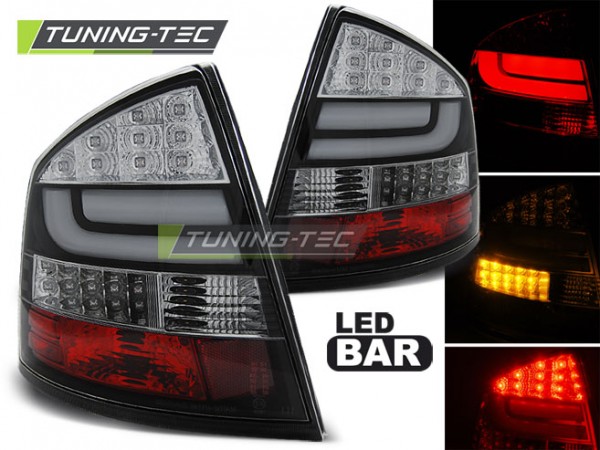 LED Lightbar Rückleuchten für Skoda Octavia 2 (1Z) Limo Bj. 04-13 Schwarz