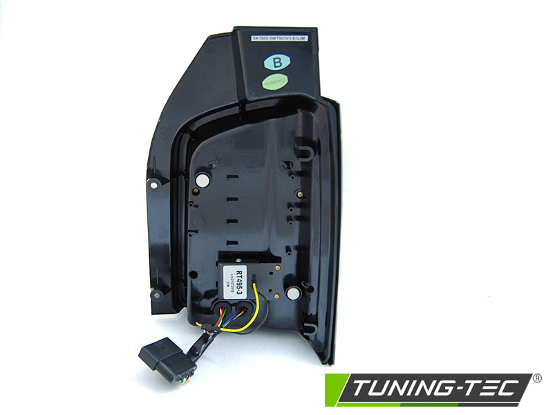 Voll LED Lightbar Rückleuchten für VW T5 Bj. 03-09 Smoke dynamischer Blinker (Flügeltüre