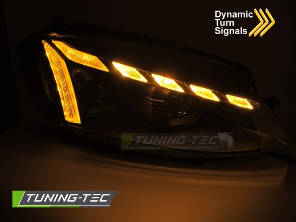Scheinwerfer DRL LED Tagfahrlicht für VW Golf 7.5 VII Facelift Bj. 17-20 Schwarz