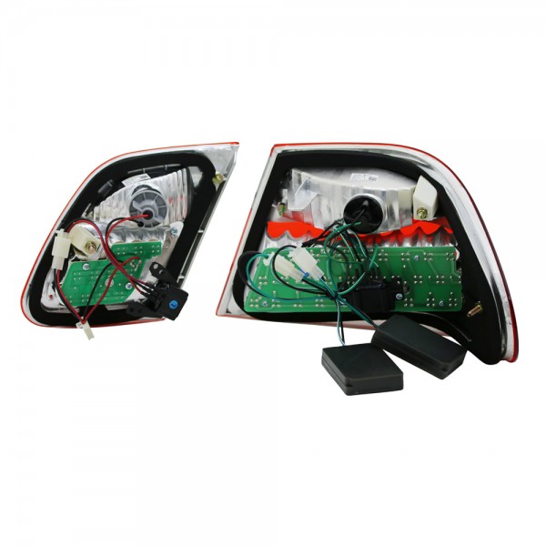 LED Rückleuchten für Mercedes E-Klasse W210 Limo Bj. 95-02 Rot/Smoke