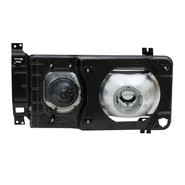 Eckige Scheinwerfer Doppelscheinwerfer Schwarz für VW T3 Bj. 1979-1992