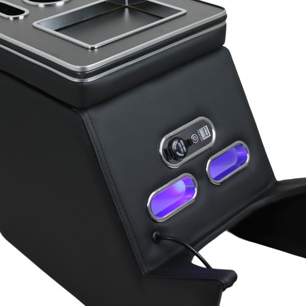 Mittelkonsole Staufach für Mercedes V-Klasse W447 Bj. 2014- mit USB und LED Beleuchtung