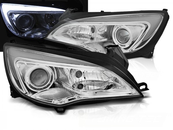 Scheinwerfer DRL LED Tagfahrlicht für Opel Astra J Bj. 09-15 Chrom LTI