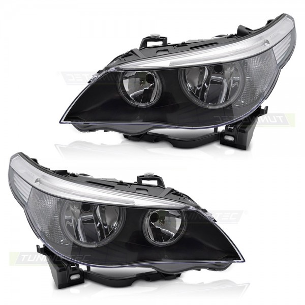 Scheinwerfer Halogen Set für 5er BMW E60 E61 Bj. 03-07 Stellmotor H7