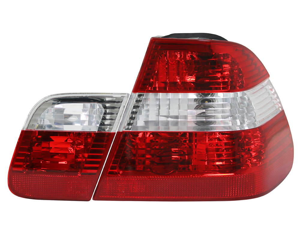 Rückleuchten Set für 3er für BMW E46 Limo Bj. 01-05 Rot Weiss