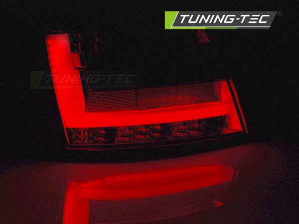 LED Lightbar Rückleuchten für Audi A6 C6 4F Limo Bj. 04-08 Rot/Chrom 7-PIN