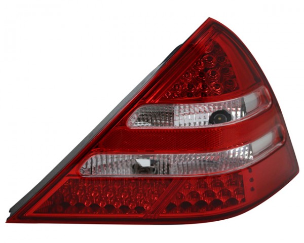 LED Rückleuchten für Mercedes SLK R170 Bj. 96-04 Rot/Chrom