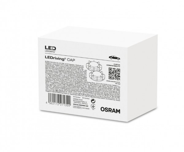 OSRAM LEDriving CAP Scheinwerfer Abdeckkappen für LED Einbau 2 Stück LEDCAP04